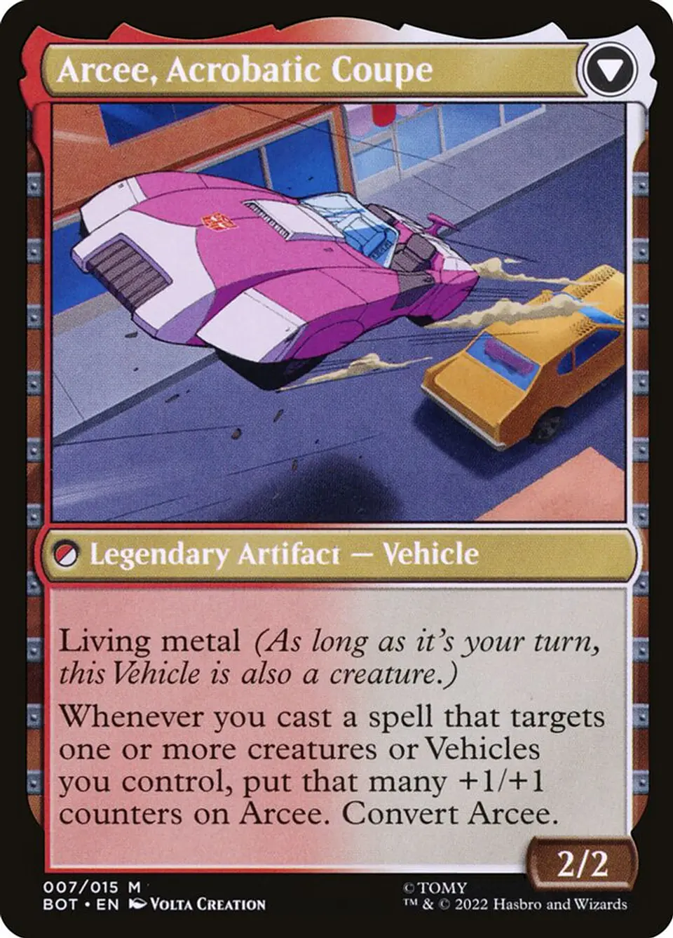 Arcee, Sharpshooter // Arcee, Acrobatic Coupe (foil) | Inglés | NM | BOT 2