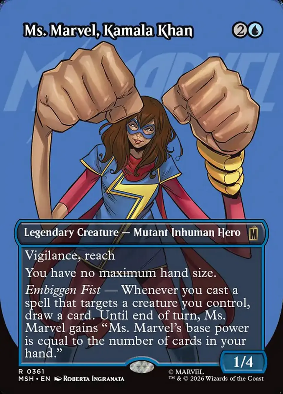 Ms. Marvel, Kamala Khan (Borderless) | Español | NM | MSH 1