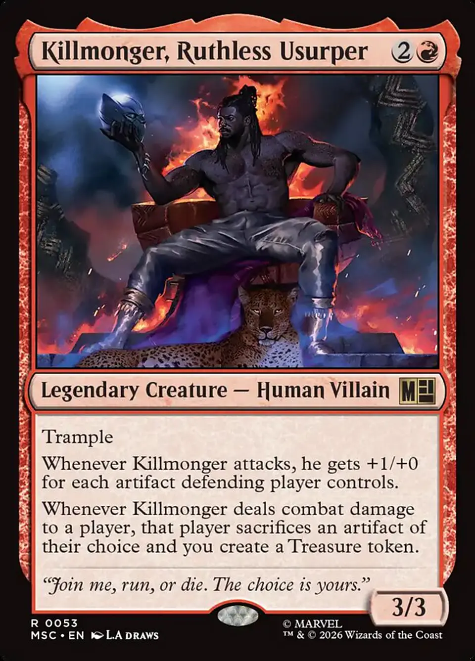 Killmonger, Ruthless Usurper (Surge foil) | Inglés | NM | MSC 1