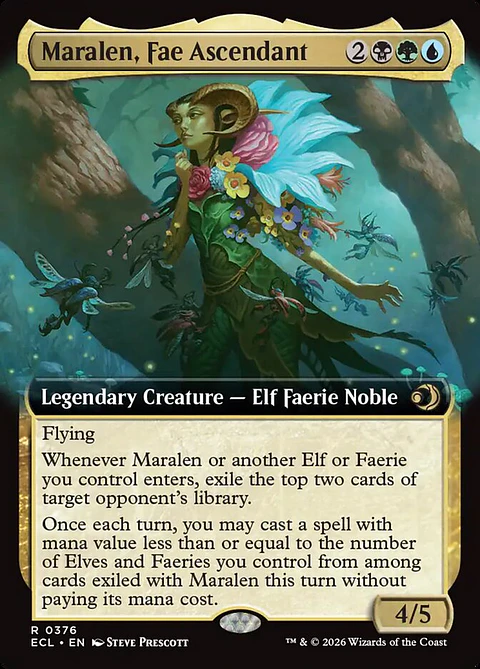 Maralen, Fae Ascendant (Extended Art) | Inglés | NM | ECL