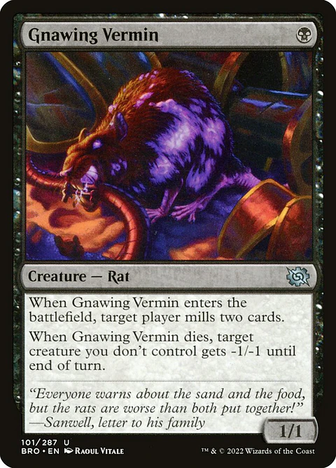 Gnawing Vermin (foil) | Inglés | NM | BRO