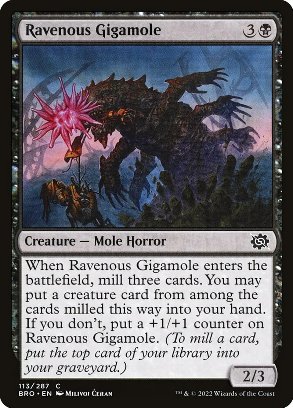 Ravenous Gigamole (foil) | Inglés | NM | BRO 1
