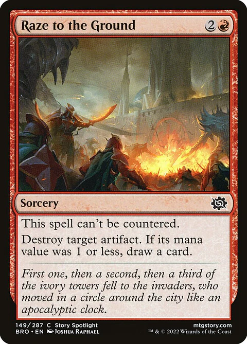 Raze to the Ground (foil) | Inglés | NM | BRO