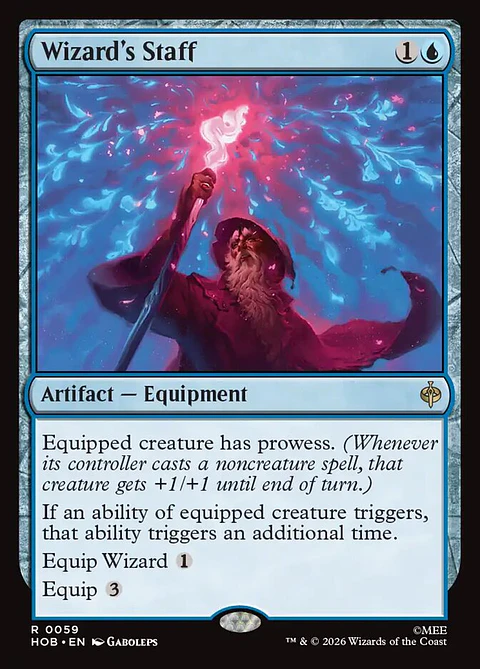 Wizard's Staff (foil) | Inglés | NM | HOB