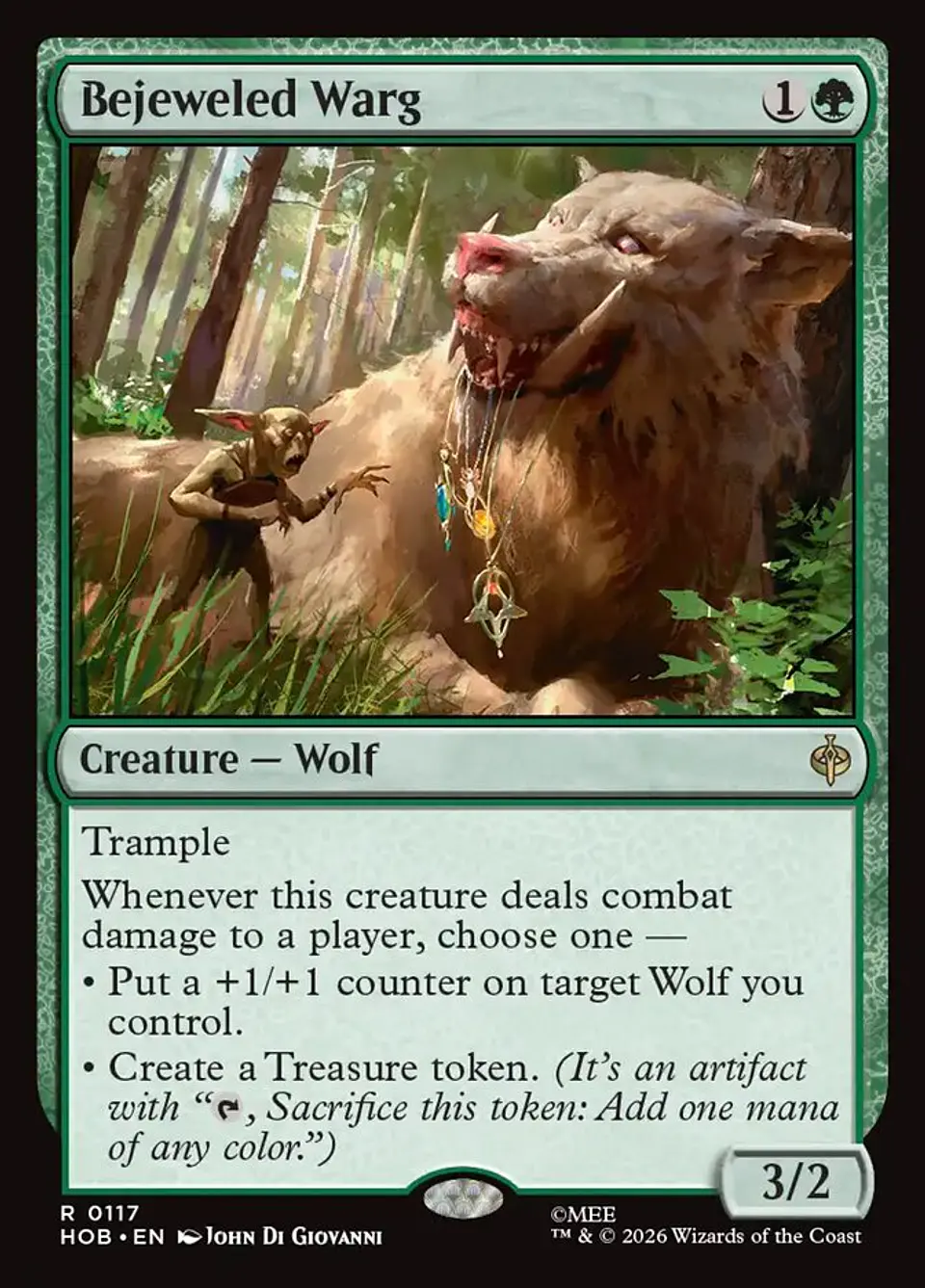 Bejeweled Warg (foil) | Inglés | NM | HOB 1