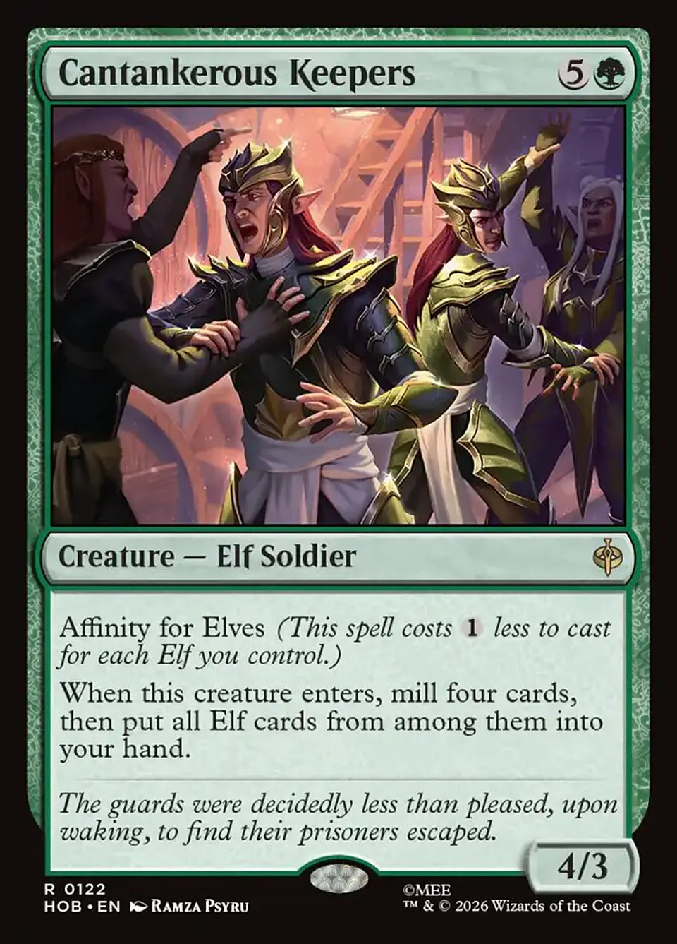 Cantankerous Keepers (foil) | Inglés | NM | HOB 1