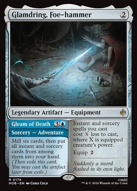 Glamdring, Foe-hammer // Gleam of Death | Inglés | NM | HOB