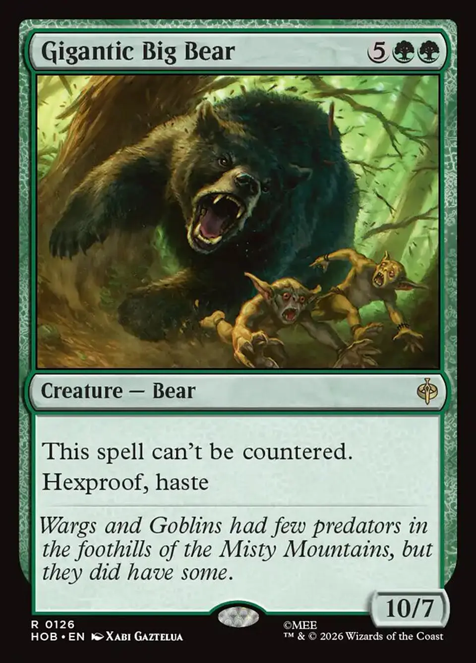 Gigantic Big Bear (foil) | Inglés | NM | HOB 1
