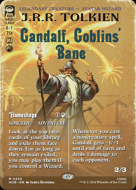 Gandalf, Goblins' Bane // Flameshape | Inglés | NM | HOB