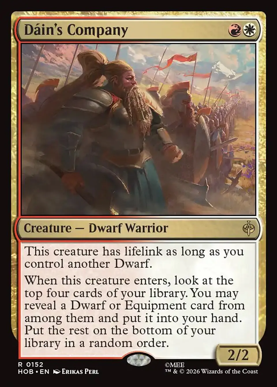 Dáin's Company (foil) | Inglés | NM | HOB 1