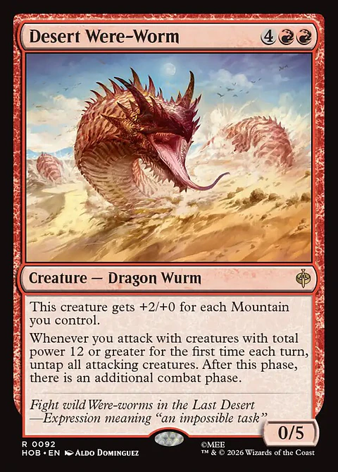 Desert Were-Worm | Inglés | NM | HOB