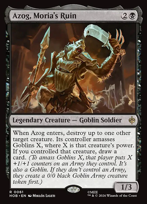 Azog, Moria's Ruin (foil) | Inglés | NM | HOB