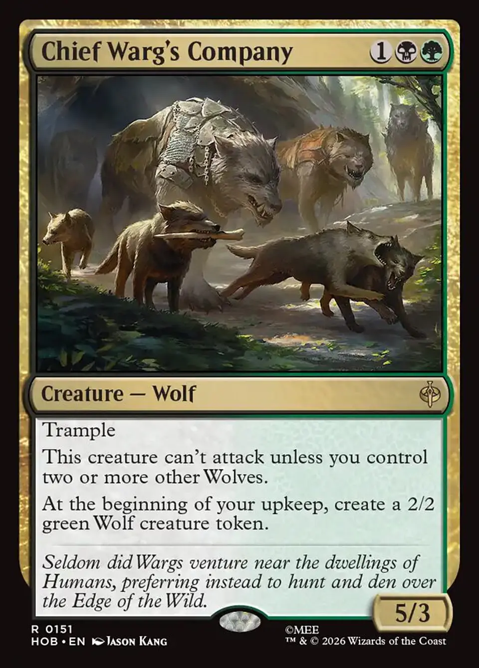 Chief Warg's Company (foil) | Inglés | NM | HOB 1