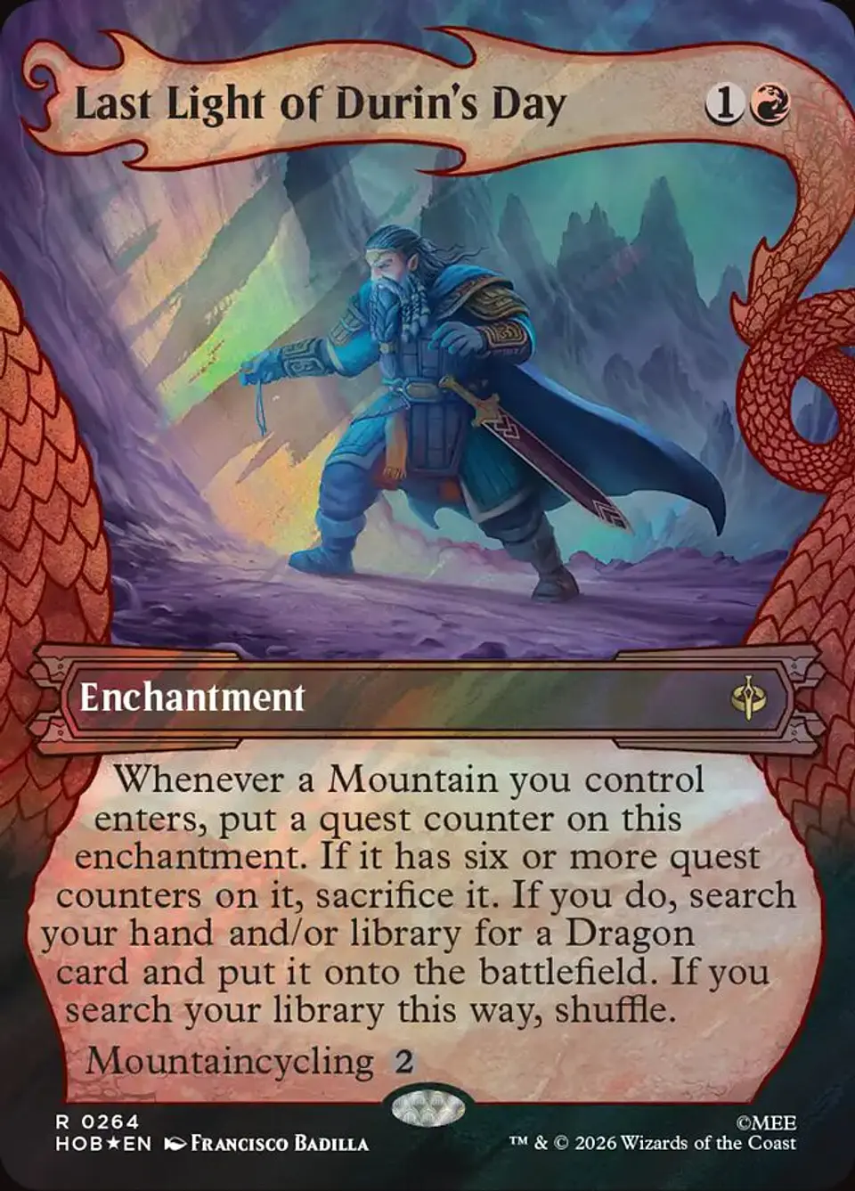 Last Light of Durin's Day (Surge foil) | Inglés | NM | HOB 1