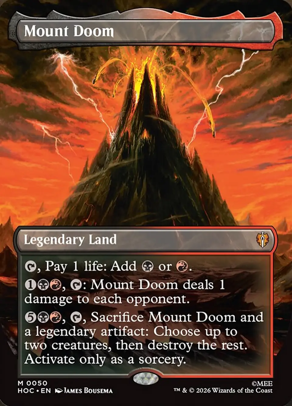 Mount Doom (foil) | Inglés | NM | HOC 1