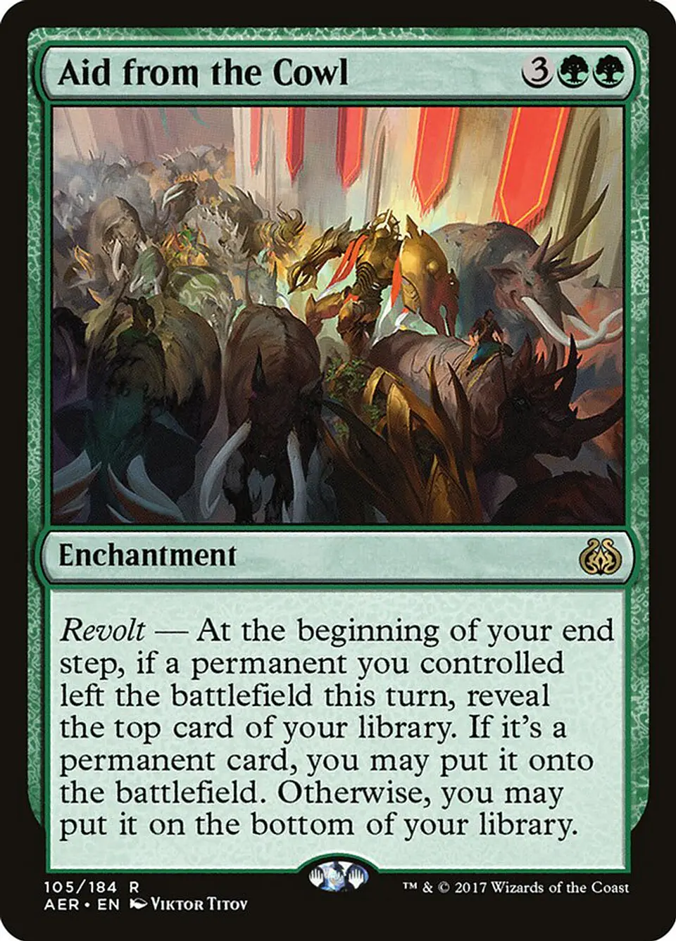 Aid from the Cowl | Español | NM | AER 1