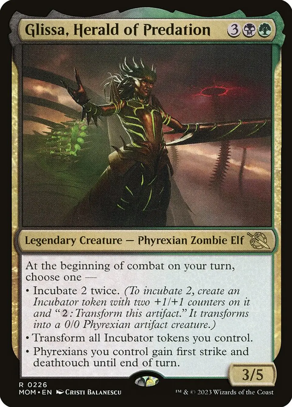 Glissa, Herald of Predation | Español | NM | MOM 1