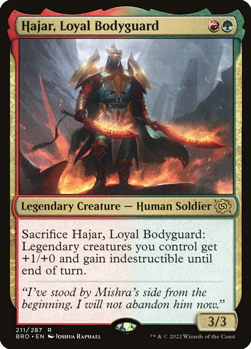 Hajar, Loyal Bodyguard | Español | NM | BRO 1