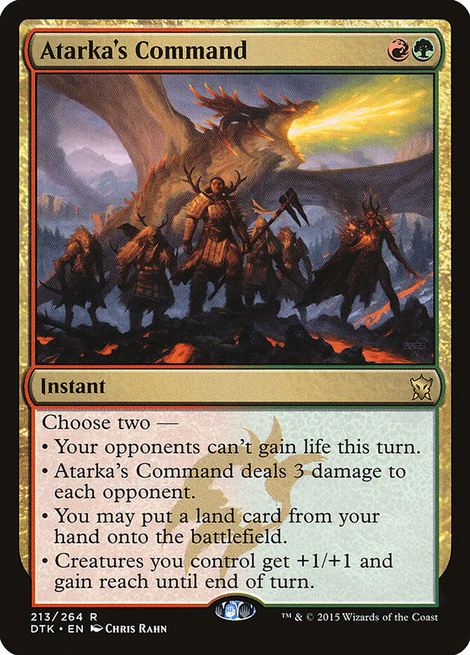Atarka's Command | Español | NM | DTK 1