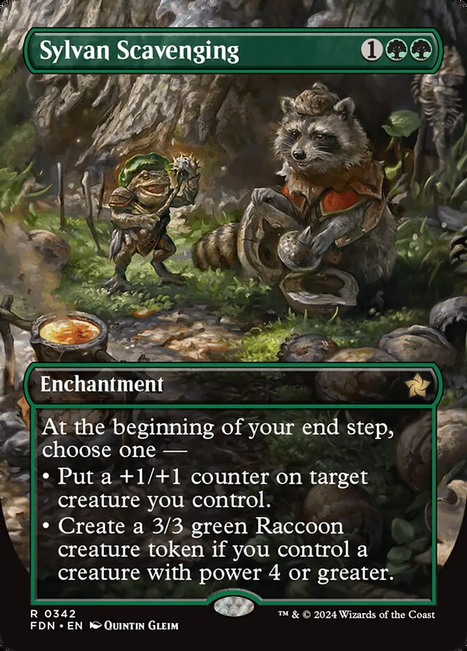 Sylvan Scavenging (Borderless) | Español | NM | FDN 1