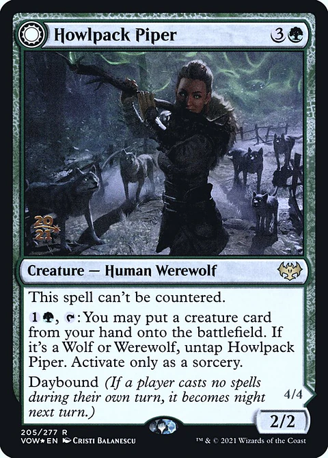 Howlpack Piper // Wildsong Howler (Launch foil) | Español | NM | PVOW
