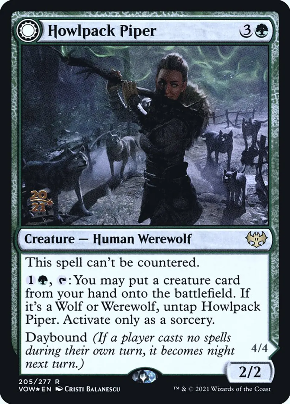 Howlpack Piper // Wildsong Howler (Launch foil) | Español | NM | PVOW 1