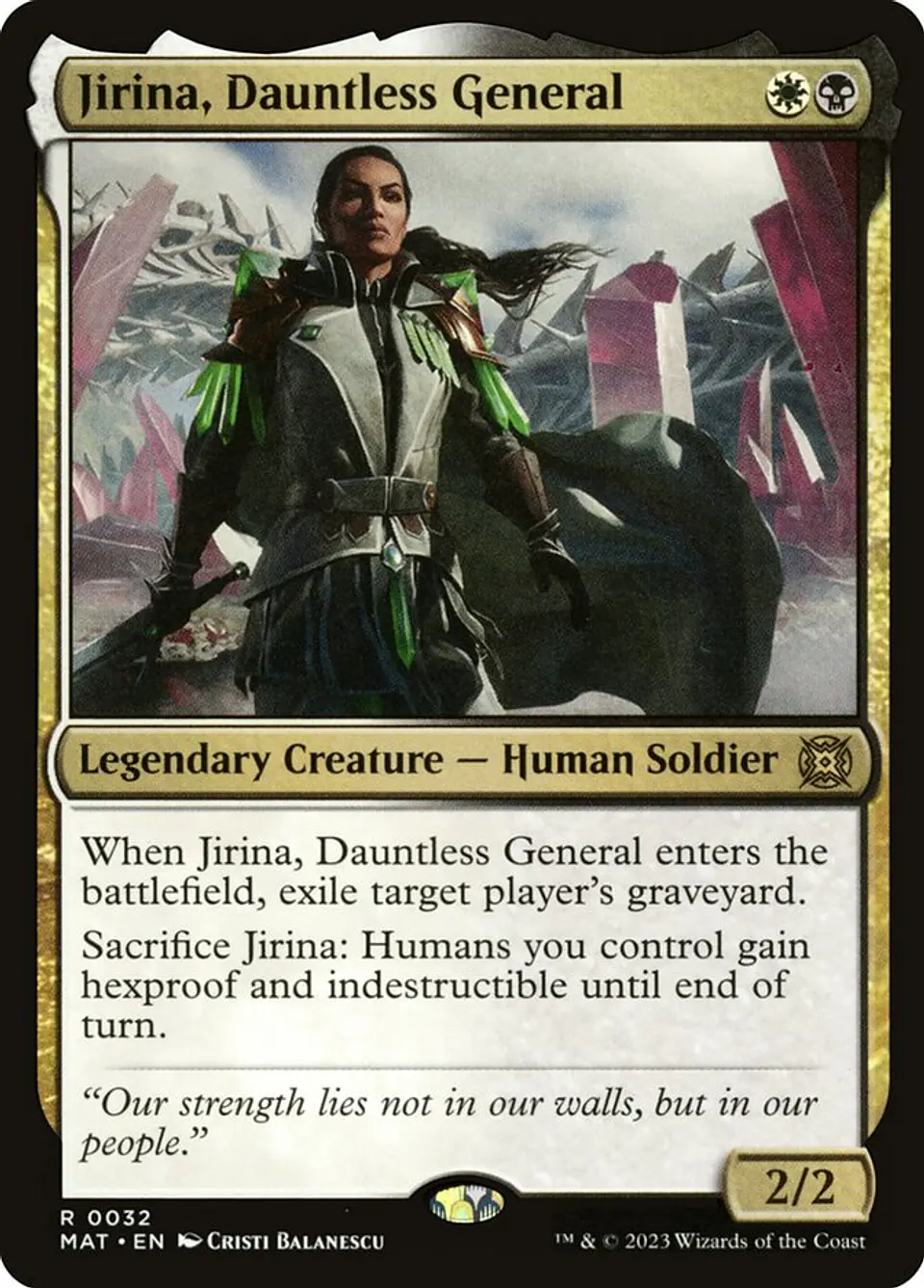 Jirina, Dauntless General | Español | NM | MAT 1