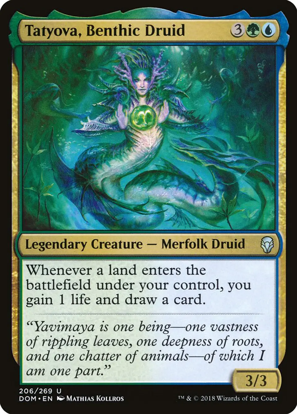 Tatyova, Benthic Druid | Español | NM | DOM 1