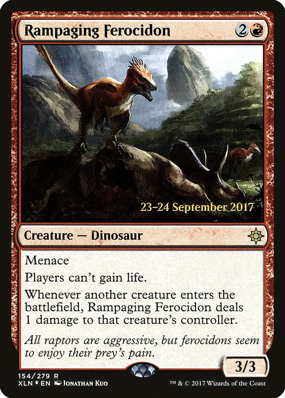 Rampaging Ferocidon (Launch foil) | Español | NM | PXLN 1