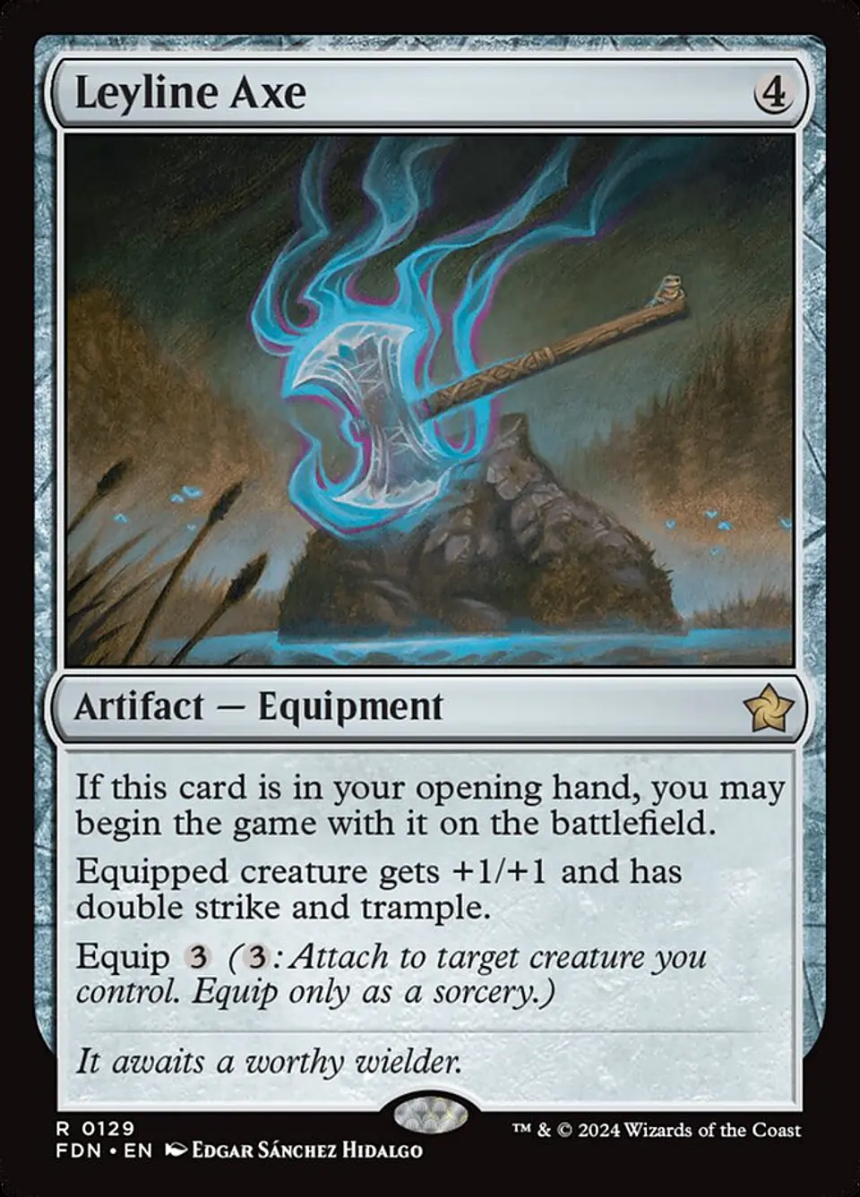 Leyline Axe | Español | NM | FDN 1