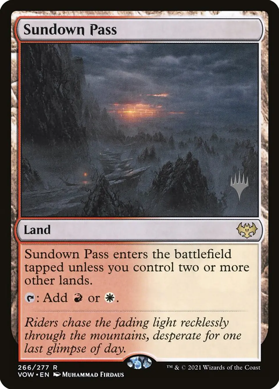 Sundown Pass (foil) | Español | NM | PVOW 1