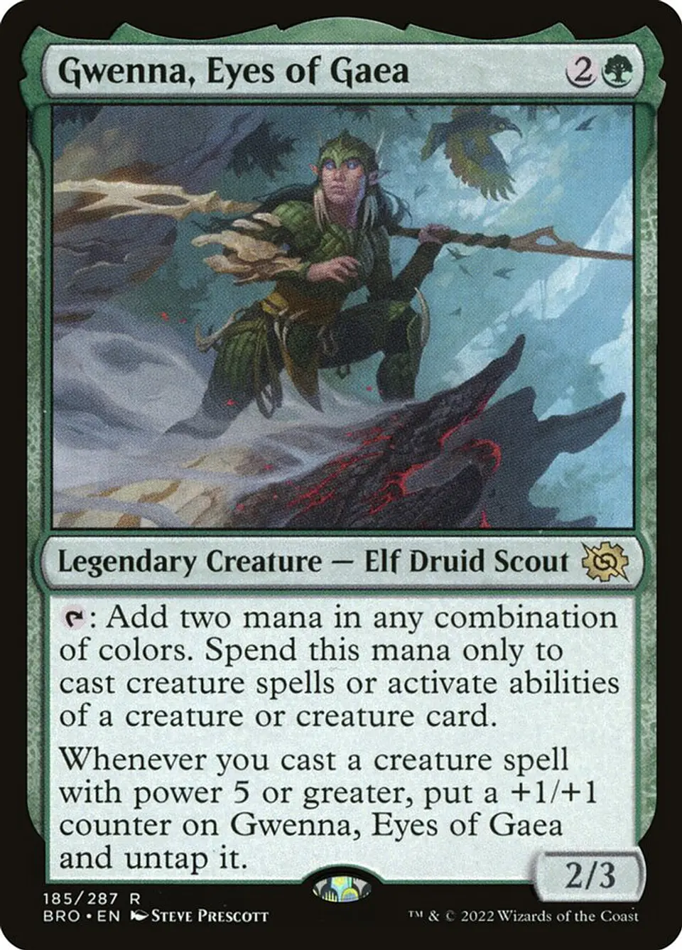 Gwenna, Eyes of Gaea (foil) | Español | NM | BRO 1