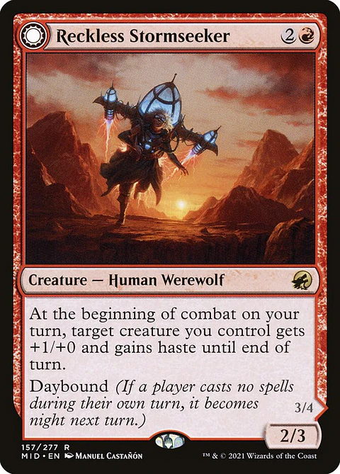 Reckless Stormseeker // Storm-Charged Slasher | Español | NM | MID