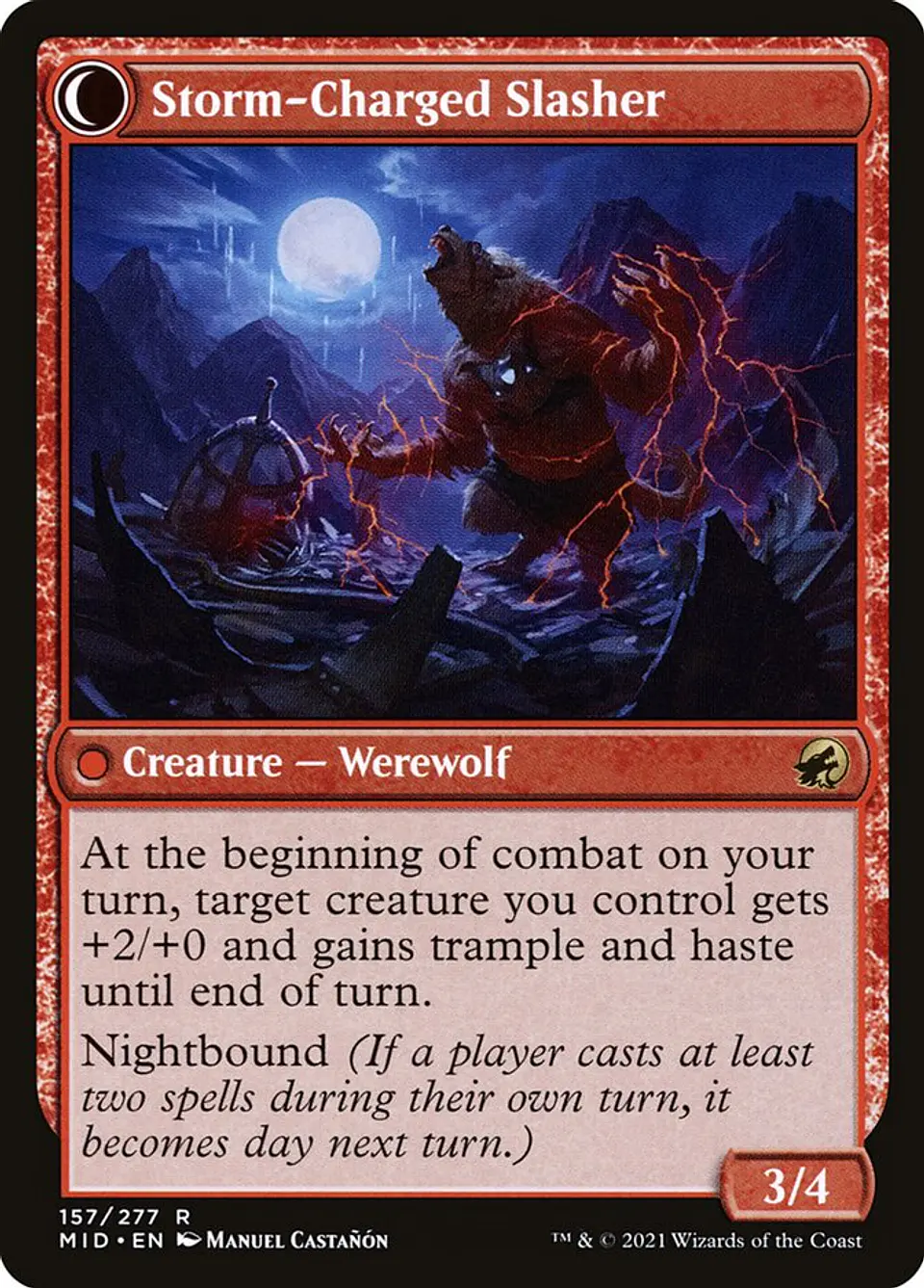 Reckless Stormseeker // Storm-Charged Slasher | Español | NM | MID 2