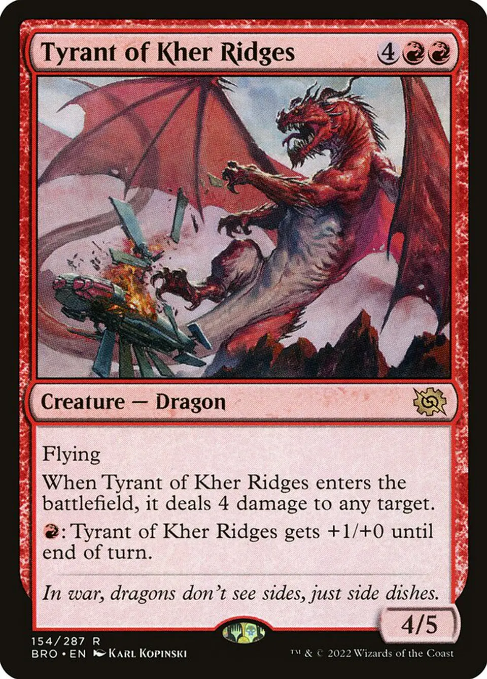 Tyrant of Kher Ridges (foil) | Español | NM | BRO 1