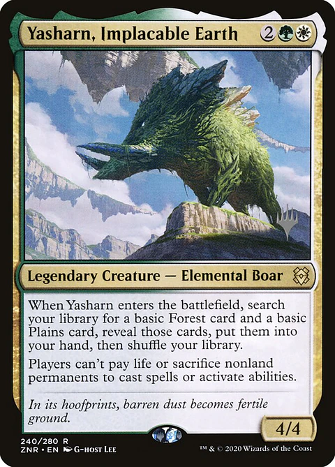 Yasharn, Implacable Earth (foil) | Español | NM | PZNR