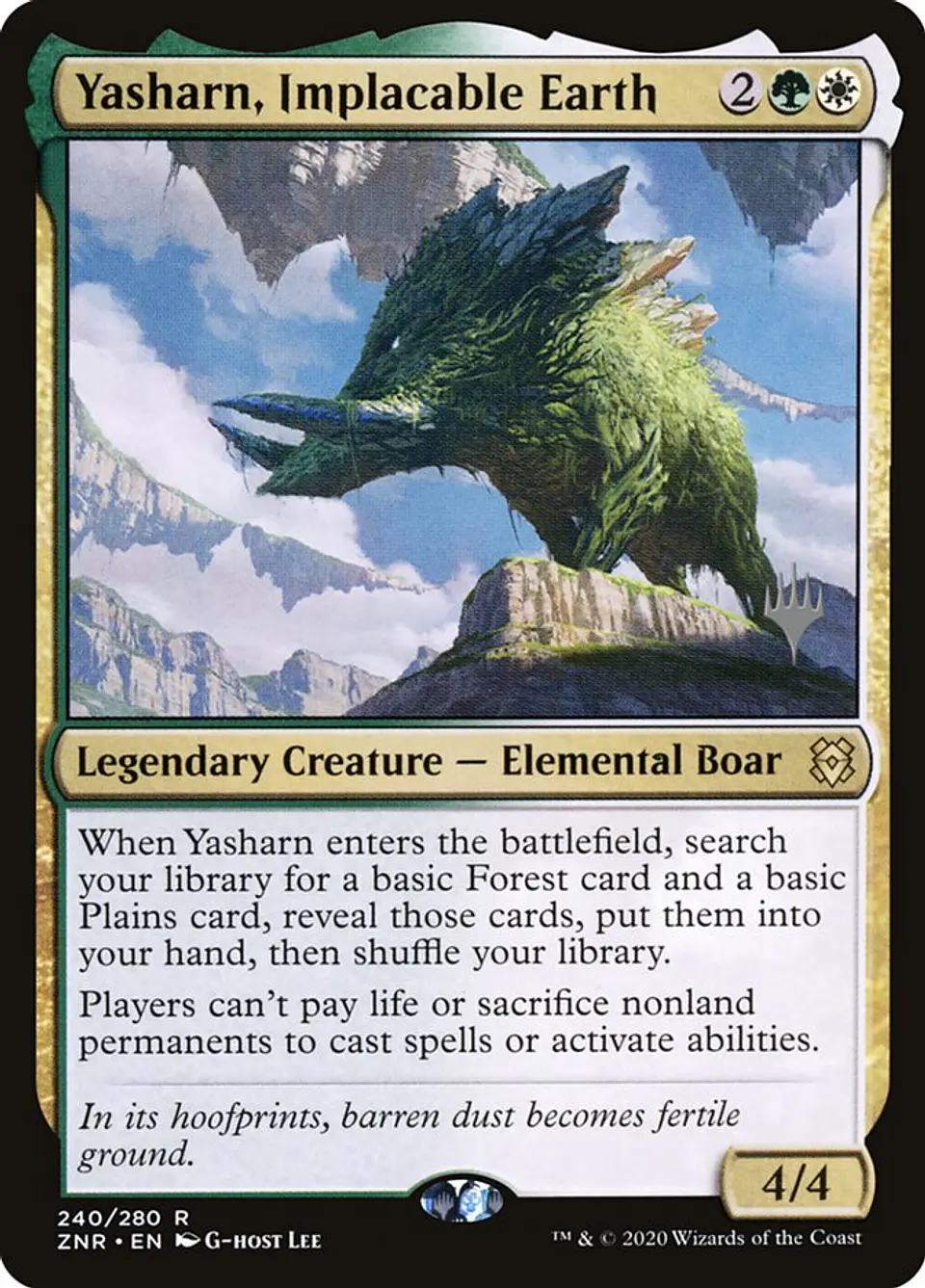 Yasharn, Implacable Earth (foil) | Español | NM | PZNR 1