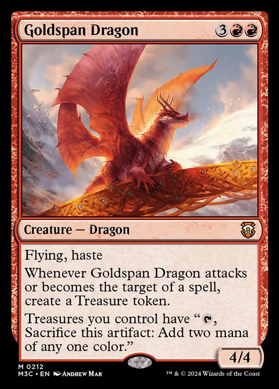 Goldspan Dragon (foil) | Inglés | NM | M3C 1