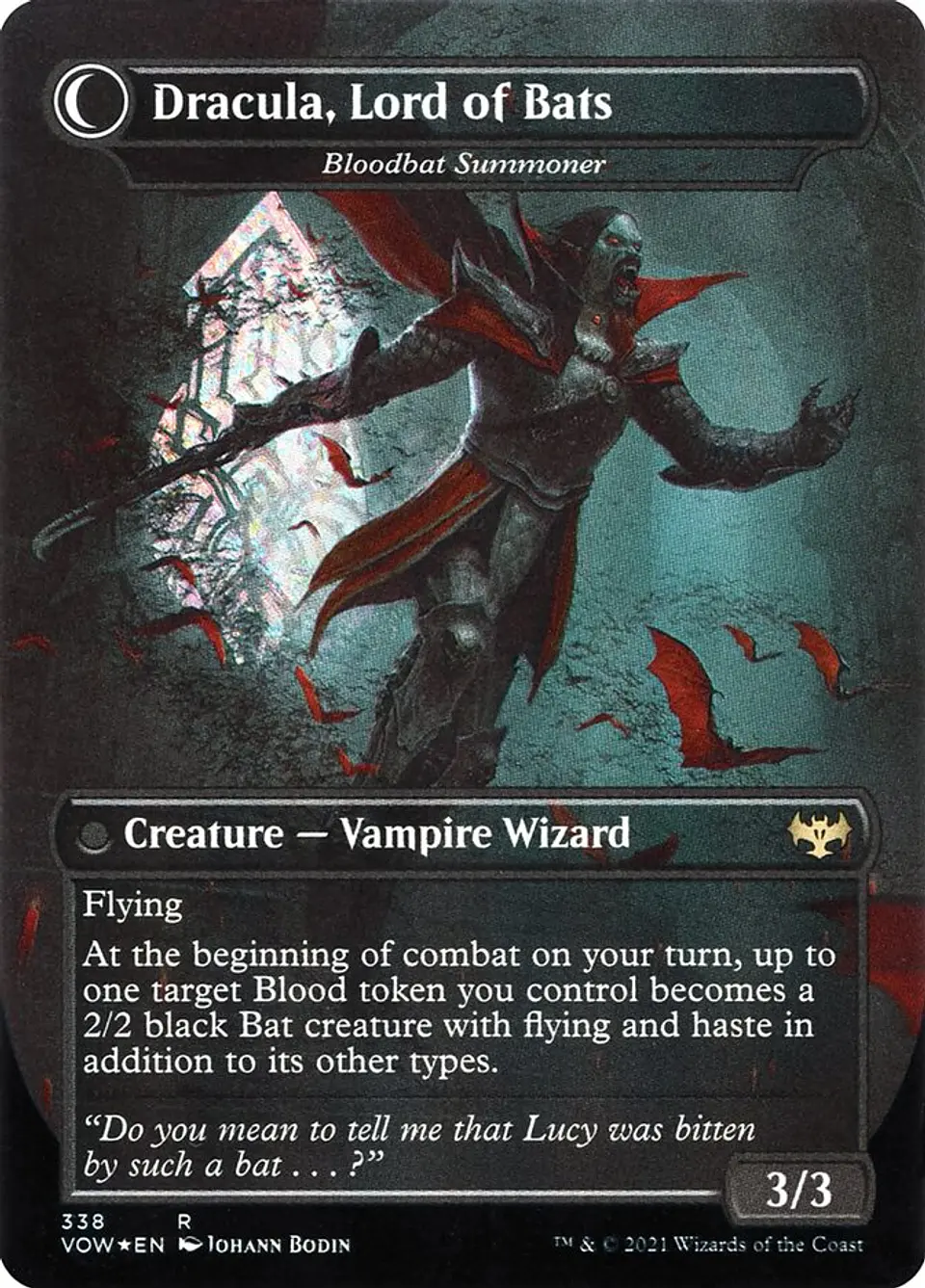Voldaren Bloodcaster // Bloodbat Summoner (Borderless foil) | Inglés | NM | VOW 2