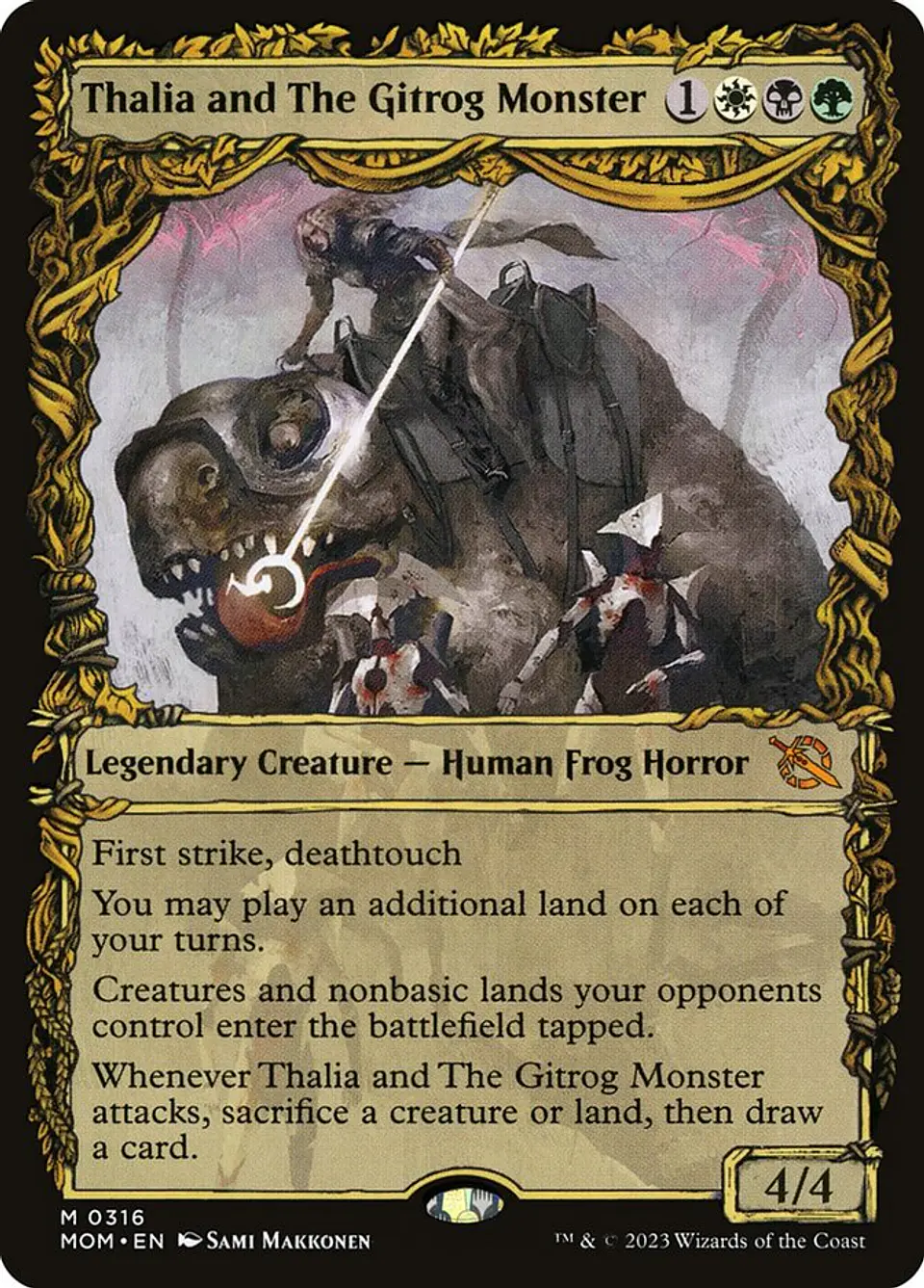 Thalia and The Gitrog Monster (Showcase) | Inglés | NM | MOM 1