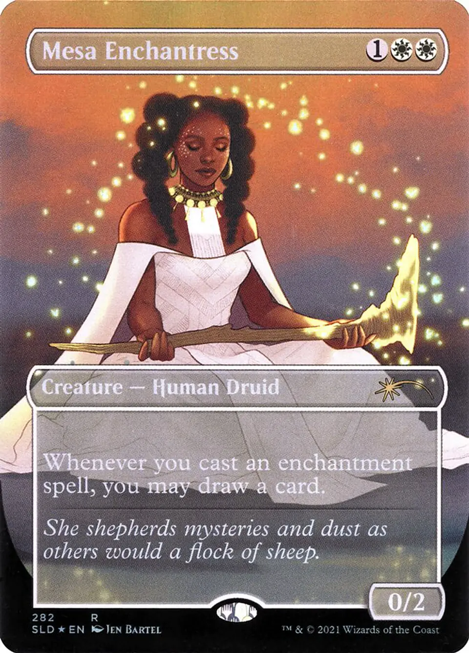 Mesa Enchantress (Borderless foil) | Inglés | NM | SLD 1