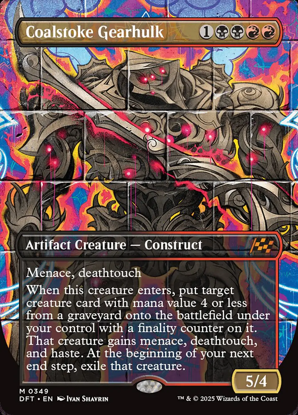Coalstoke Gearhulk (Borderless foil) | Inglés | NM | DFT 1