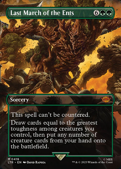 Last March of the Ents (Borderless foil) | Inglés | NM | LTR