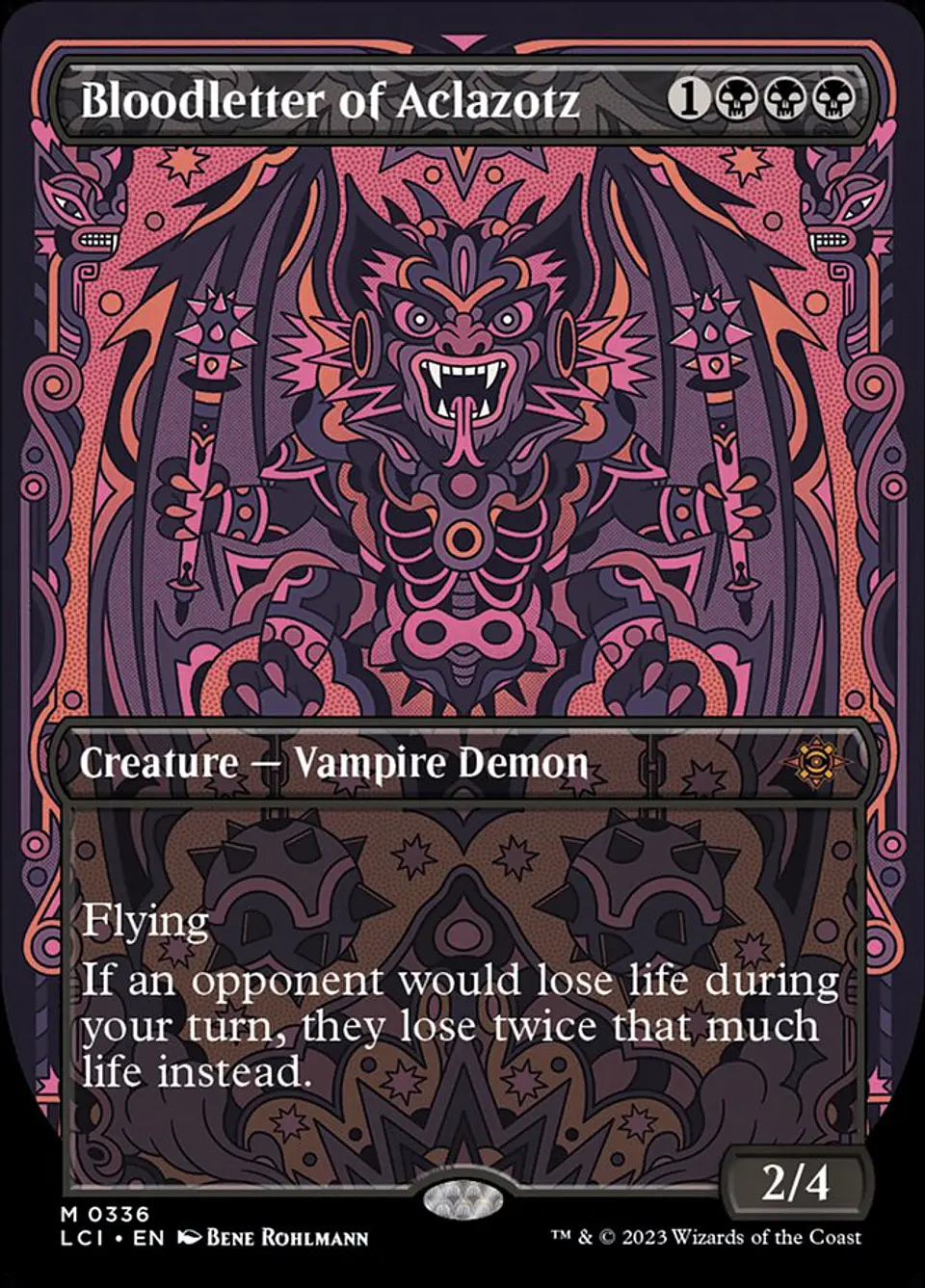 Bloodletter of Aclazotz (Borderless foil) | Inglés | NM | LCI 1