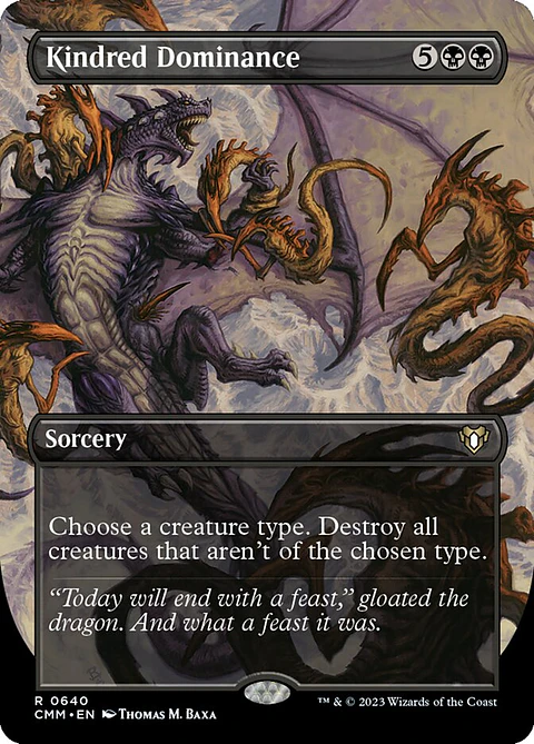 Kindred Dominance (Borderless foil) | Inglés | NM | CMM
