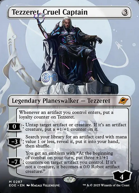Tezzeret, Cruel Captain (Borderless) | Inglés | NM | EOE