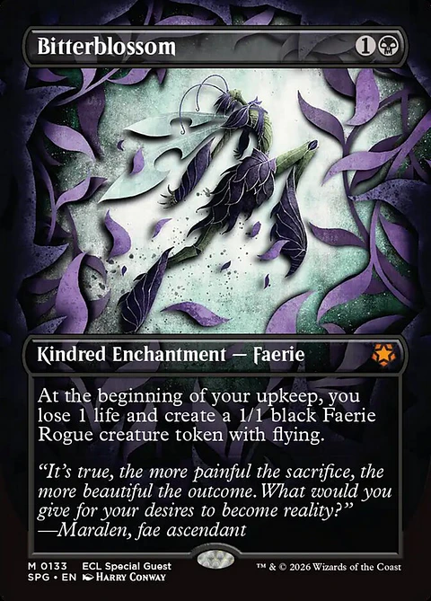 Bitterblossom (Borderless foil) | Inglés | NM | SPG