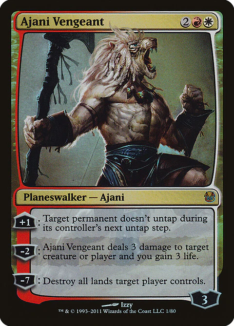 Ajani Vengeant (foil) | Inglés | EX | DDH
