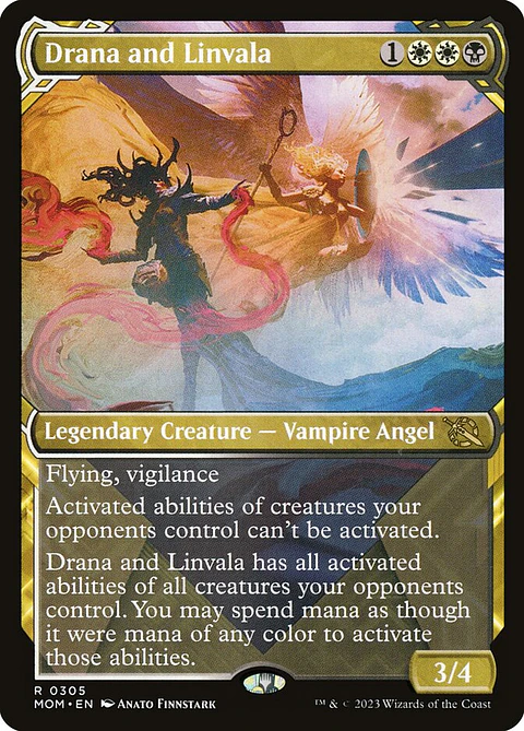 Drana and Linvala (Showcase foil) | Español | NM | MOM