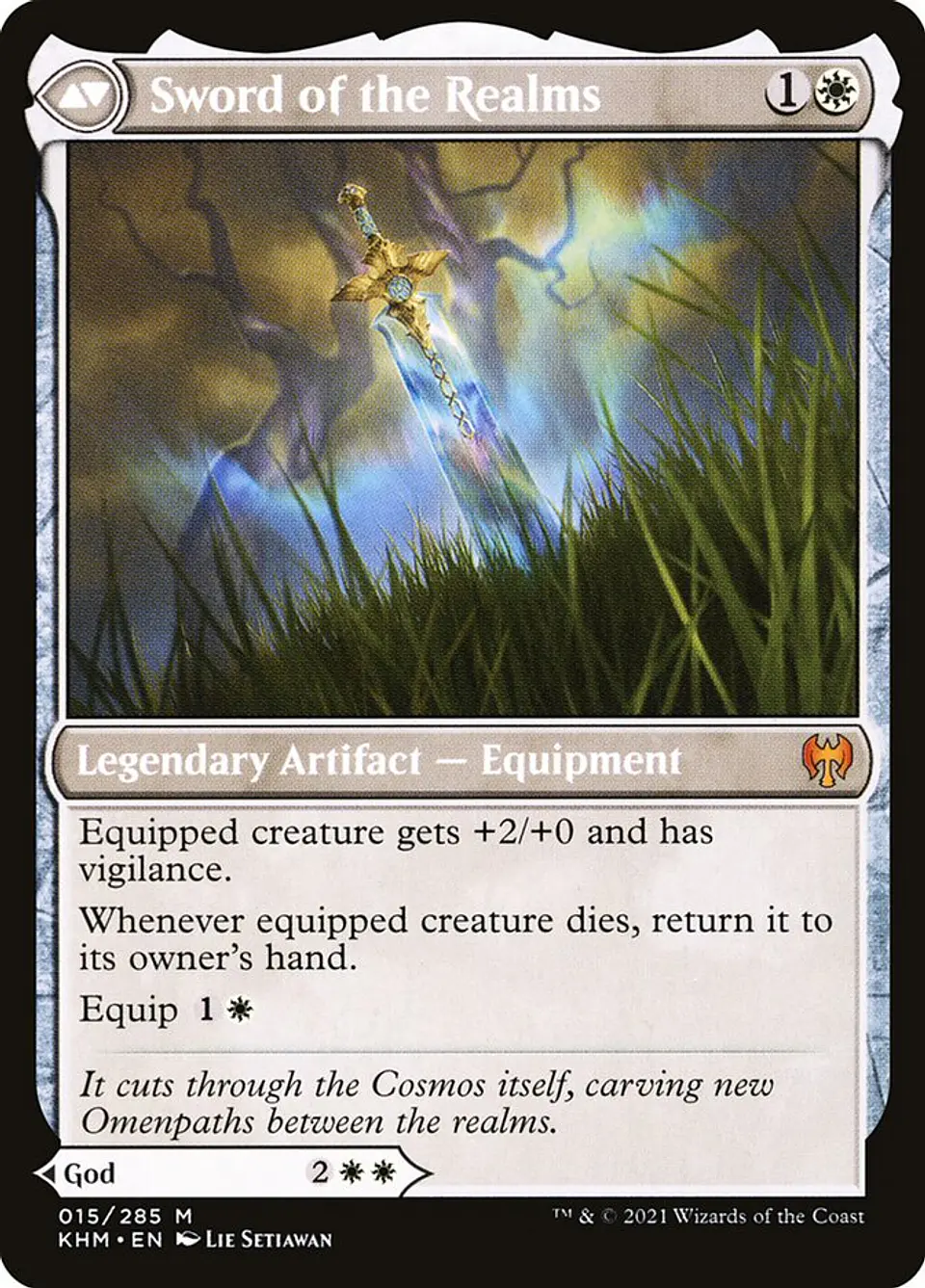 Halvar, God of Battle // Sword of the Realms (foil) | Español | NM | KHM 2